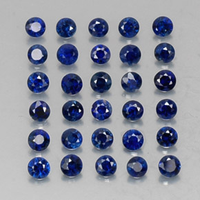  ct natürliche blauer Saphir-Edelsteine, Rundschliff, VVS-VS