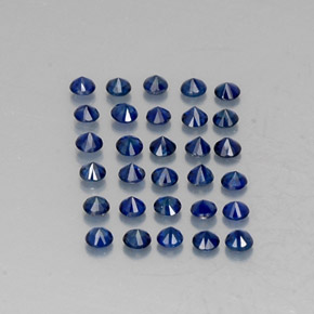  ct natürliche blauer Saphir-Edelsteine, Rundschliff, VVS-VS