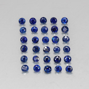  ct natürliche blauer Saphir-Edelsteine, Rundschliff, VVS-VS