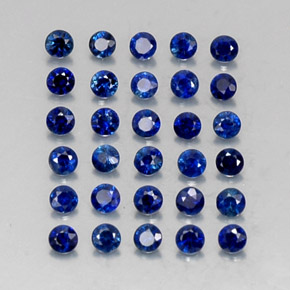  ct natürliche blauer Saphir-Edelsteine, Rundschliff, VVS-VS