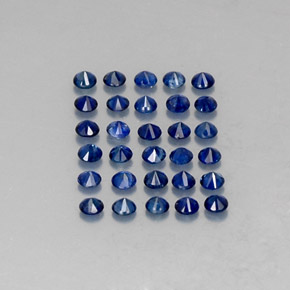  ct natürliche blauer Saphir-Edelsteine, Rundschliff, VVS-VS