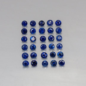  ct natürliche blauer Saphir-Edelsteine, Rundschliff, VVS-VS