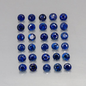  ct natürliche blauer Saphir-Edelsteine, Rundschliff, VVS-VS