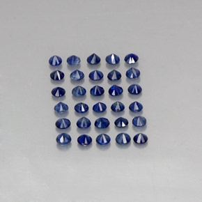  ct natürliche blauer Saphir-Edelsteine, Rundschliff, VVS-VS