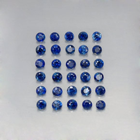  ct natürliche blauer Saphir-Edelsteine, Rundschliff, VVS-VS