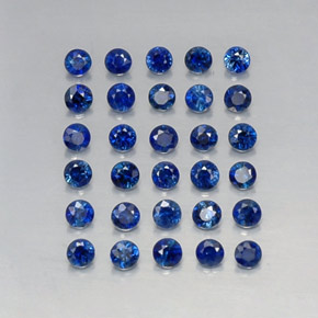  ct natürliche blauer Saphir-Edelsteine, Rundschliff, VVS-VS