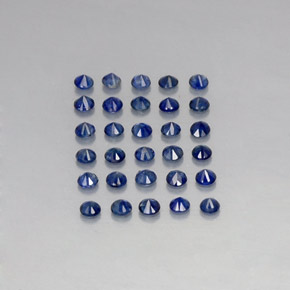  ct natürliche blauer Saphir-Edelsteine, Rundschliff, VVS-VS