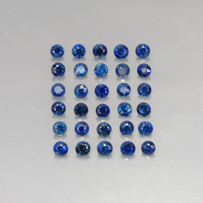  ct natürliche blauer Saphir-Edelsteine, Rundschliff, VVS-VS