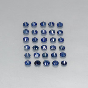  ct natürliche blauer Saphir-Edelsteine, Rundschliff, VVS-VS