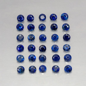 ct natürliche blauer Saphir-Edelsteine, Rundschliff, VVS-VS