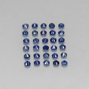  ct natürliche blauer Saphir-Edelsteine, Rundschliff, VVS-VS