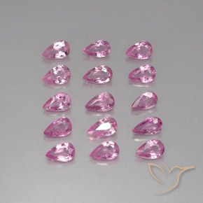 3,99 ct natürliche rosafarbener Saphir-Edelsteine, Birnenform, VVS-VS