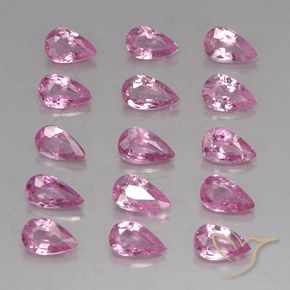 3,99 ct natürliche rosafarbener Saphir-Edelsteine, Birnenform, VVS-VS