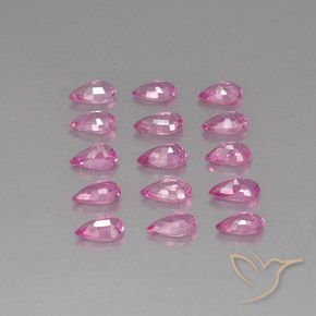3,99 ct natürliche rosafarbener Saphir-Edelsteine, Birnenform, VVS-VS
