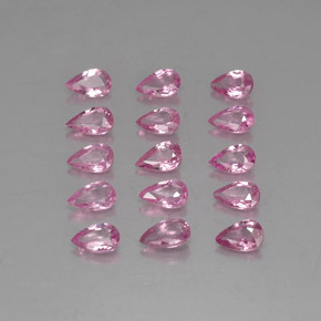 3,61 ct natürliche rosafarbener Saphir-Edelsteine, Birnenform, VVS-VS