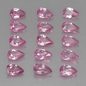 3,61 ct natürliche rosafarbener Saphir-Edelsteine, Birnenform, VVS-VS
