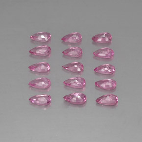 3,61 ct natürliche rosafarbener Saphir-Edelsteine, Birnenform, VVS-VS