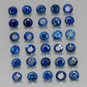  ct natürliche blauer Saphir-Edelsteine, Rundschliff, VVS-VS