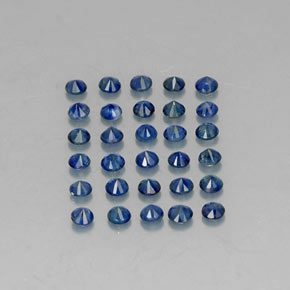  ct natürliche blauer Saphir-Edelsteine, Rundschliff, VVS-VS