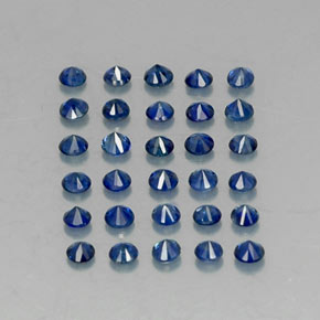  ct natürliche blauer Saphir-Edelsteine, Rundschliff, VVS-VS