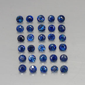  ct natürliche blauer Saphir-Edelsteine, Rundschliff, VVS-VS