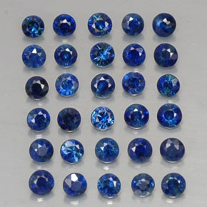  ct natürliche blauer Saphir-Edelsteine, Rundschliff, VVS-VS