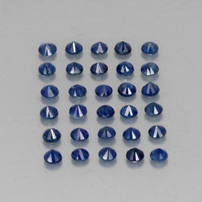  ct natürliche blauer Saphir-Edelsteine, Rundschliff, VVS-VS