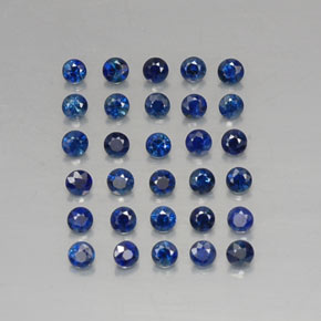  ct natürliche blauer Saphir-Edelsteine, Rundschliff, VVS-VS