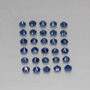  ct natürliche blauer Saphir-Edelsteine, Rundschliff, VVS-VS