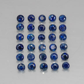  ct natürliche blauer Saphir-Edelsteine, Rundschliff, VVS-VS
