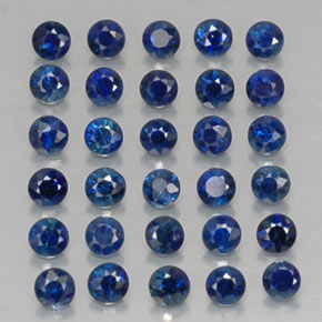 ct natürliche blauer Saphir-Edelsteine, Rundschliff, VVS-VS