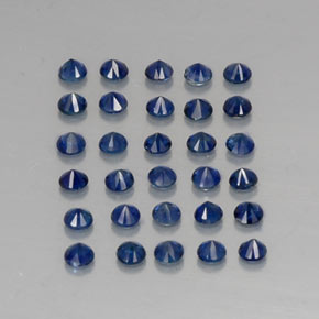  ct natürliche blauer Saphir-Edelsteine, Rundschliff, VVS-VS
