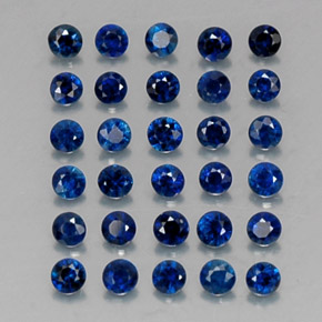  ct natürliche blauer Saphir-Edelsteine, Rundschliff, VVS-VS