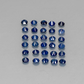  ct natürliche blauer Saphir-Edelsteine, Rundschliff, VVS-VS