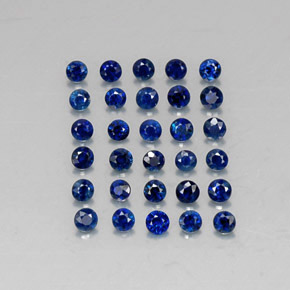  ct natürliche blauer Saphir-Edelsteine, Rundschliff, VVS-VS