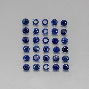  ct natürliche blauer Saphir-Edelsteine, Rundschliff, VVS-VS