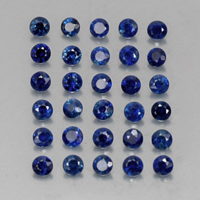  ct natürliche blauer Saphir-Edelsteine, Rundschliff, VVS-VS