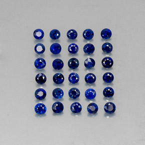  ct natürliche blauer Saphir-Edelsteine, Rundschliff, VVS-VS