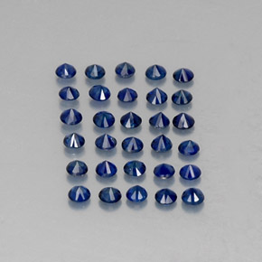  ct natürliche blauer Saphir-Edelsteine, Rundschliff, VVS-VS