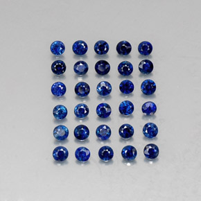  ct natürliche blauer Saphir-Edelsteine, Rundschliff, VVS-VS