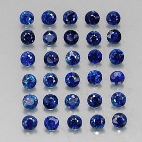  ct natürliche blauer Saphir-Edelsteine, Rundschliff, VVS-VS