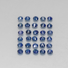  ct natürliche blauer Saphir-Edelsteine, Rundschliff, VVS-VS