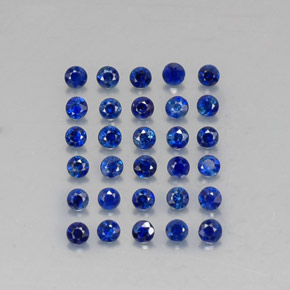  ct natürliche blauer Saphir-Edelsteine, Rundschliff, VVS-VS