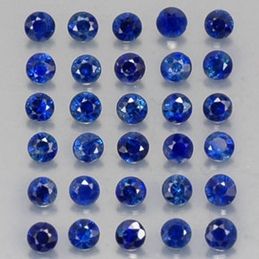  ct natürliche blauer Saphir-Edelsteine, Rundschliff, VVS-VS