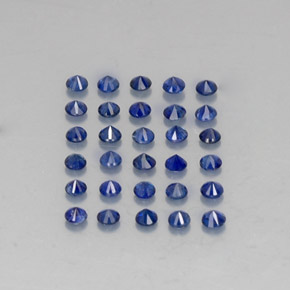  ct natürliche blauer Saphir-Edelsteine, Rundschliff, VVS-VS