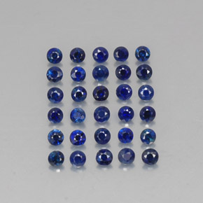  ct natürliche blauer Saphir-Edelsteine, Rundschliff, VVS-VS