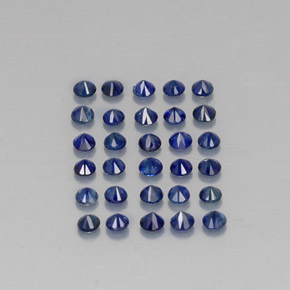  ct natürliche blauer Saphir-Edelsteine, Rundschliff, VVS-VS