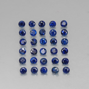  ct natürliche blauer Saphir-Edelsteine, Rundschliff, VVS-VS