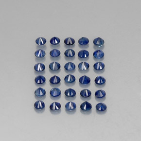  ct natürliche blauer Saphir-Edelsteine, Rundschliff, VVS-VS