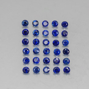  ct natürliche blauer Saphir-Edelsteine, Rundschliff, VVS-VS